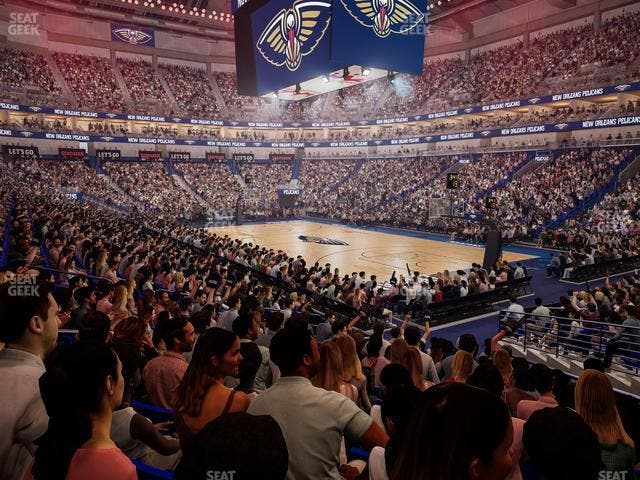Smoothie King Center - Section 121 Seat View