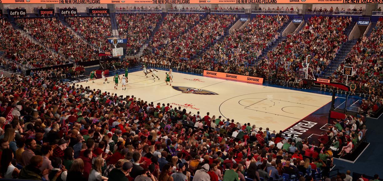 Smoothie King Center - Section 122 Seat View