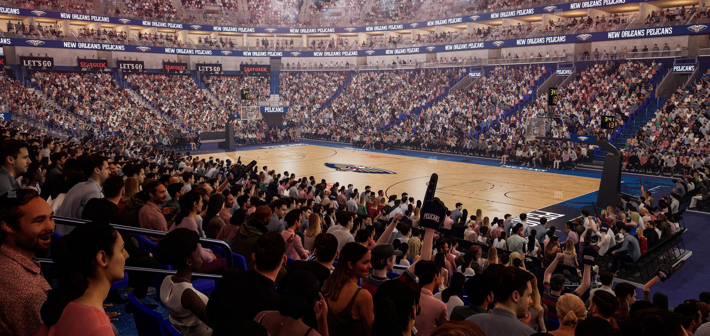 Smoothie King Center - Section 122 Seat View