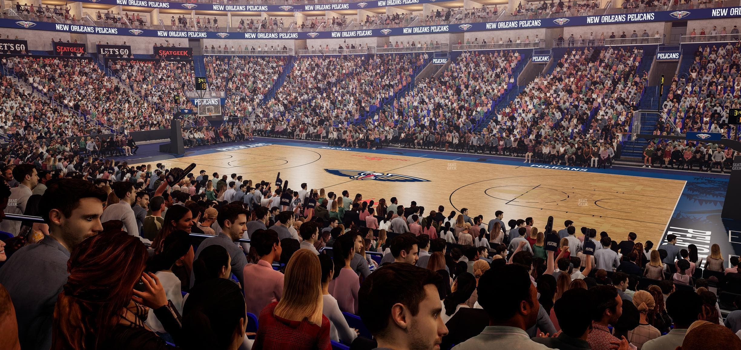 Smoothie King Center - Section 123 Seat View