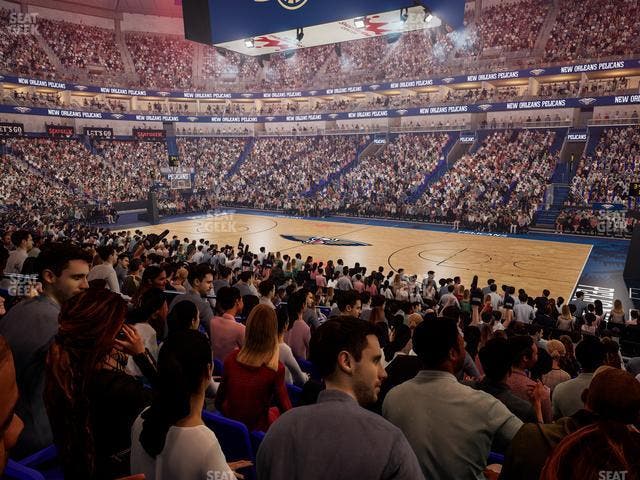 Smoothie King Center - Section 123 Seat View