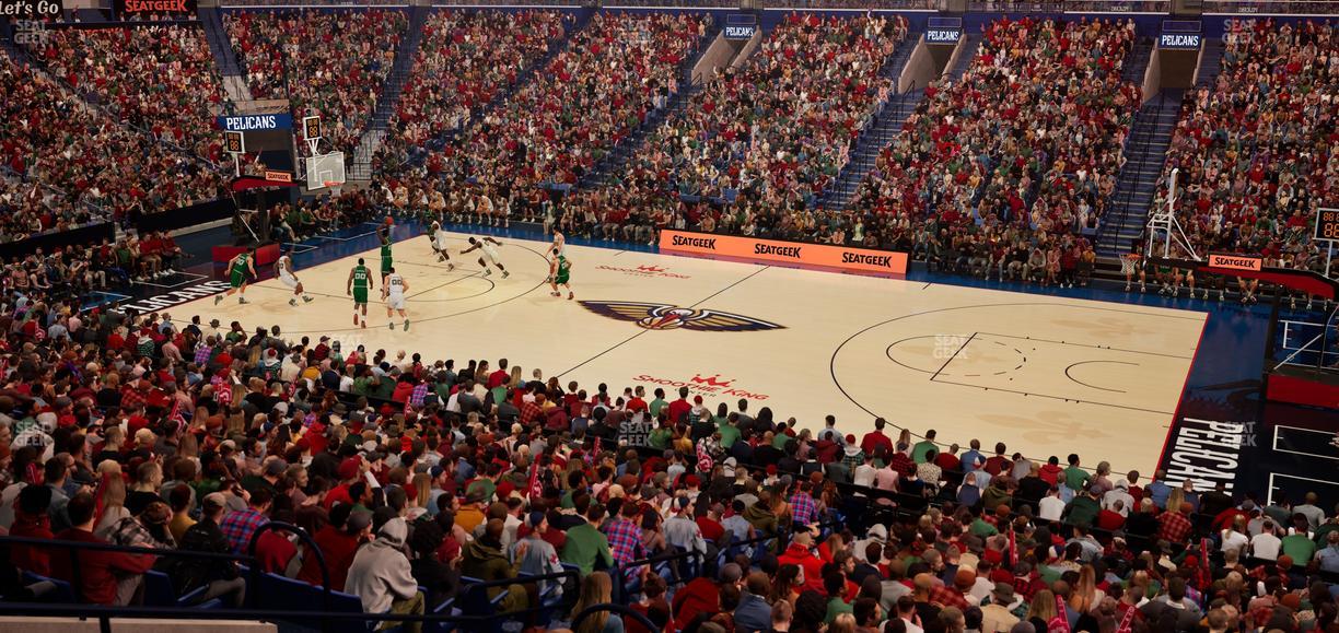Smoothie King Center - Section 123 Seat View