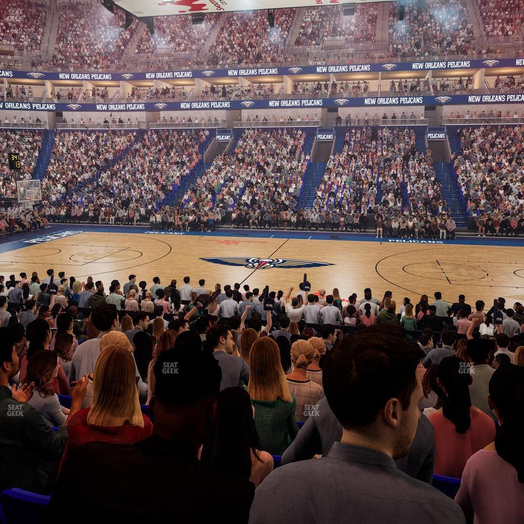 Smoothie King Center - Section 124 Seat View