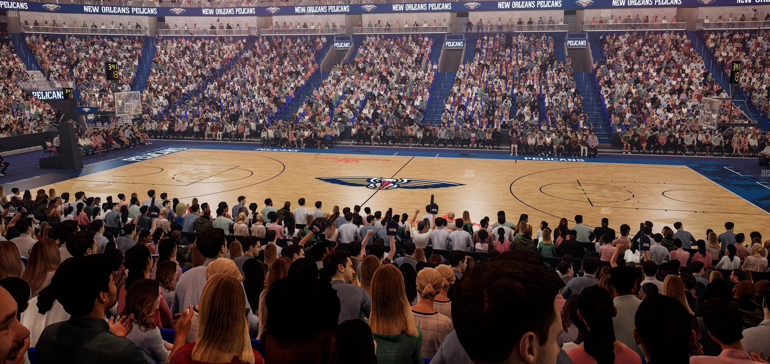 Smoothie King Center - Section 124 Seat View