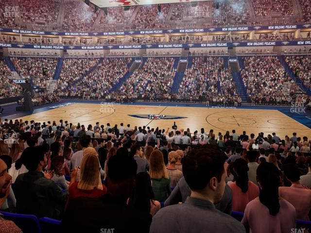 Smoothie King Center - Section 124 Seat View