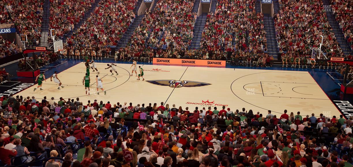 Smoothie King Center - Section 124 Seat View