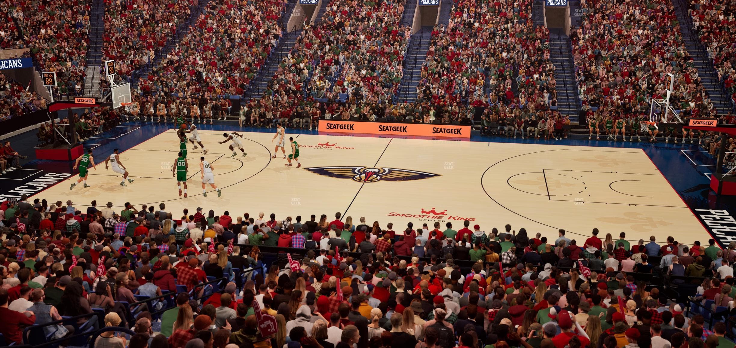 Smoothie King Center - Section 124 Seat View