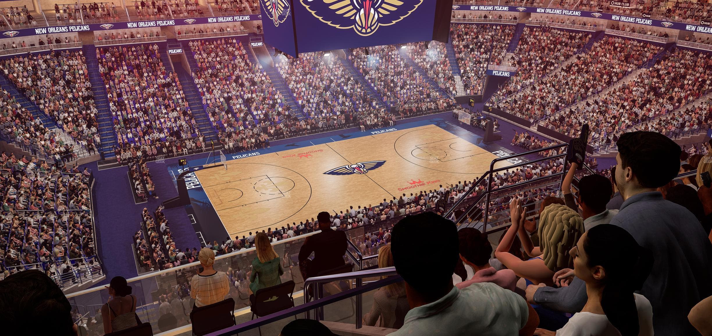 Smoothie King Center - Section 302 Seat View