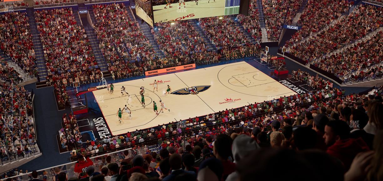 Smoothie King Center - Section 302 Seat View