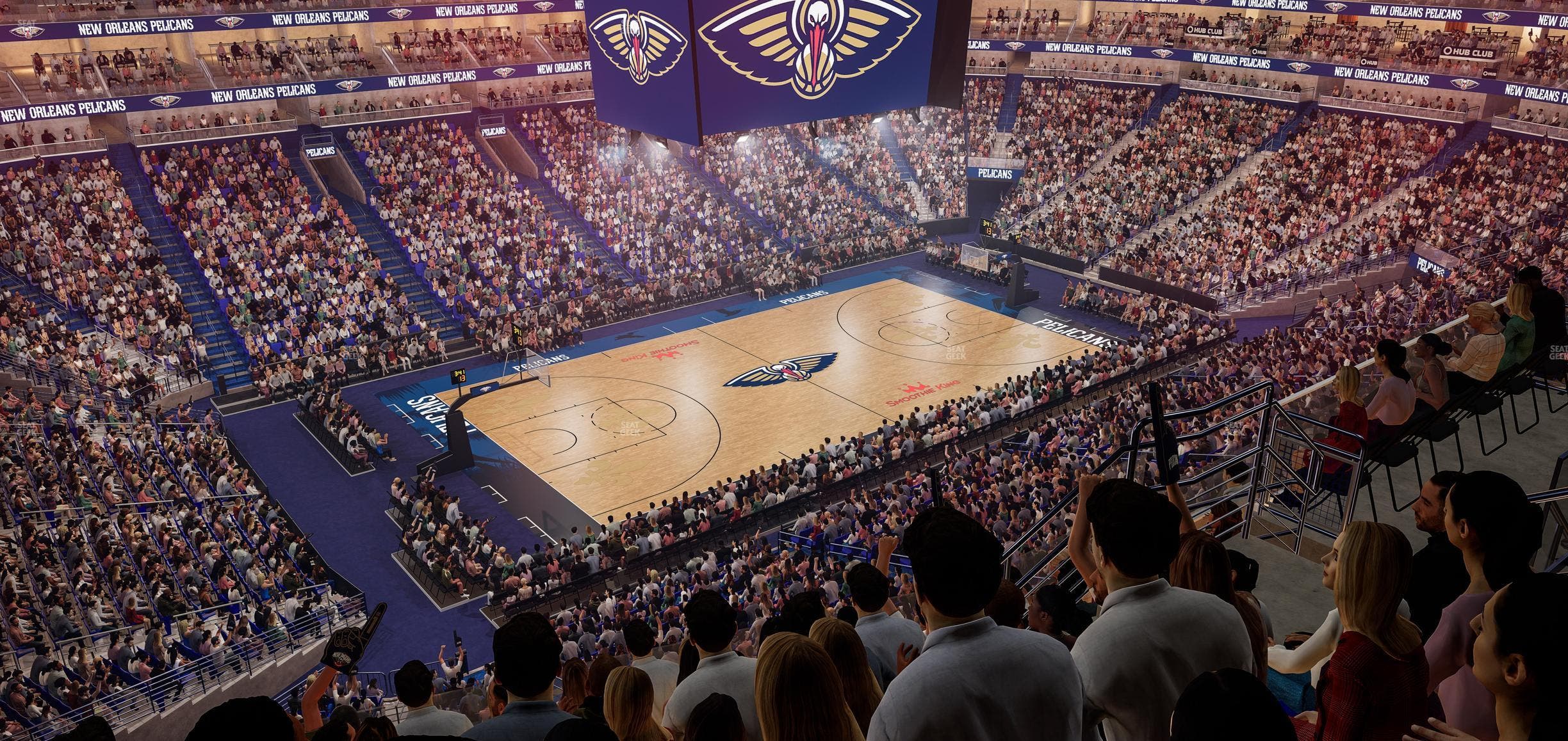 Smoothie King Center - Section 303 Seat View