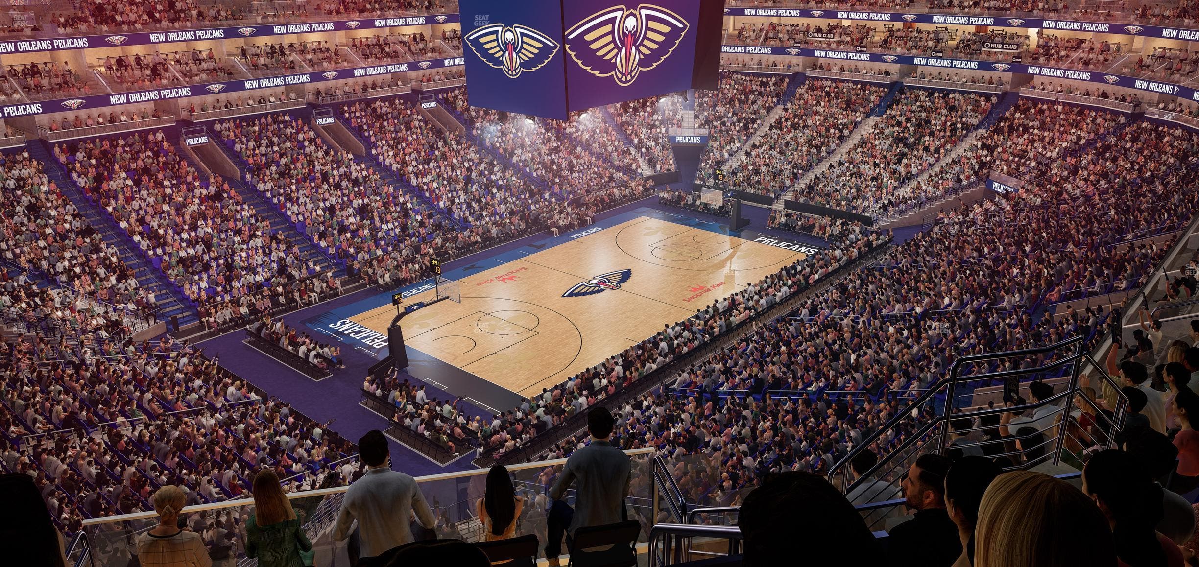 Smoothie King Center - Section 304 Seat View