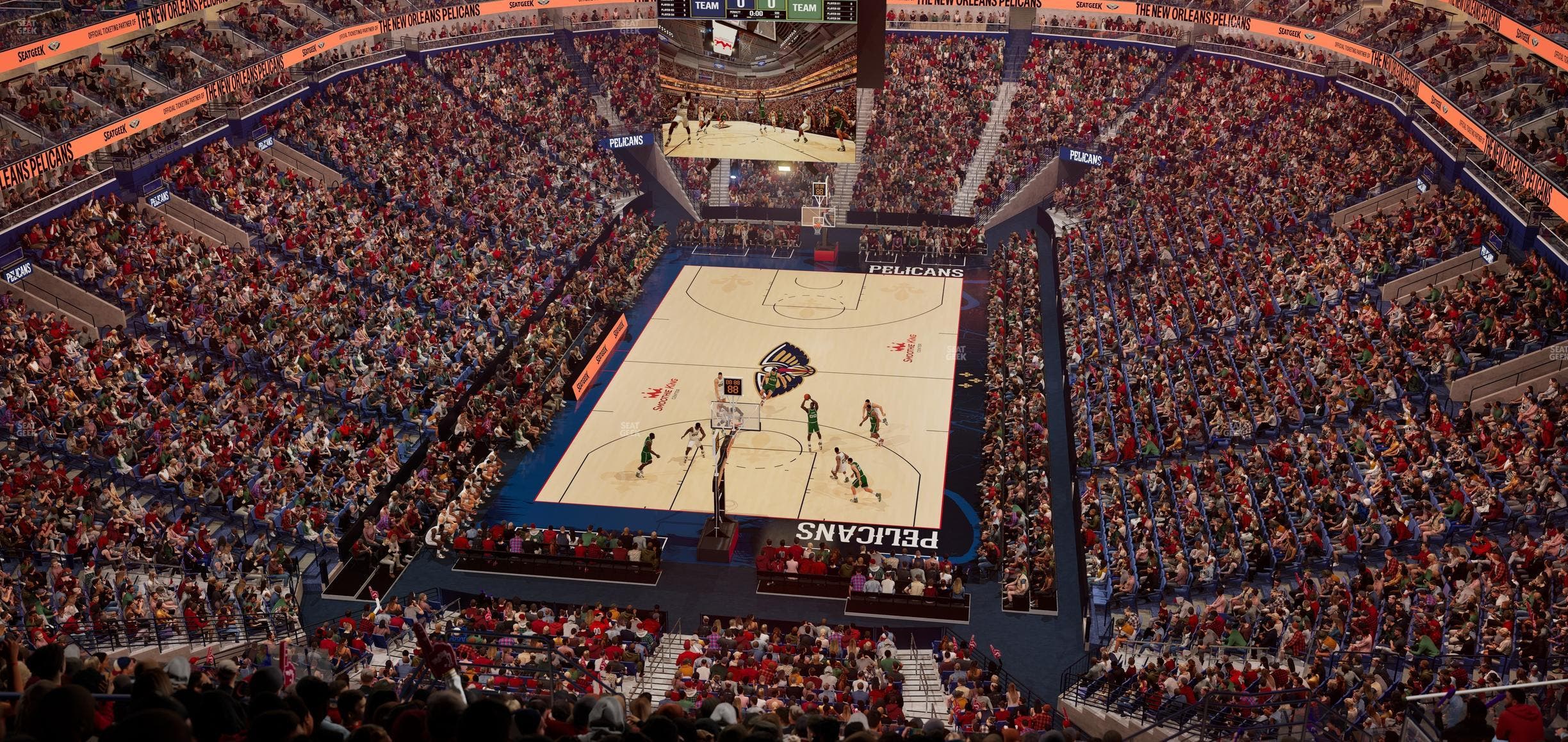 Smoothie King Center - Section 307 Seat View