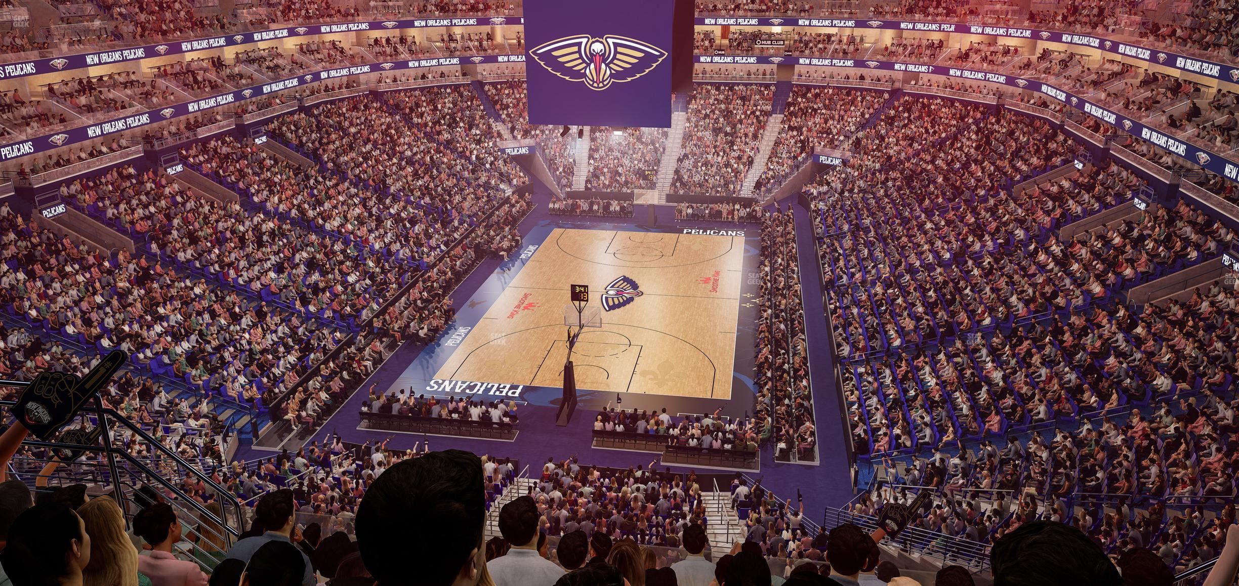 Smoothie King Center - Section 307 Seat View