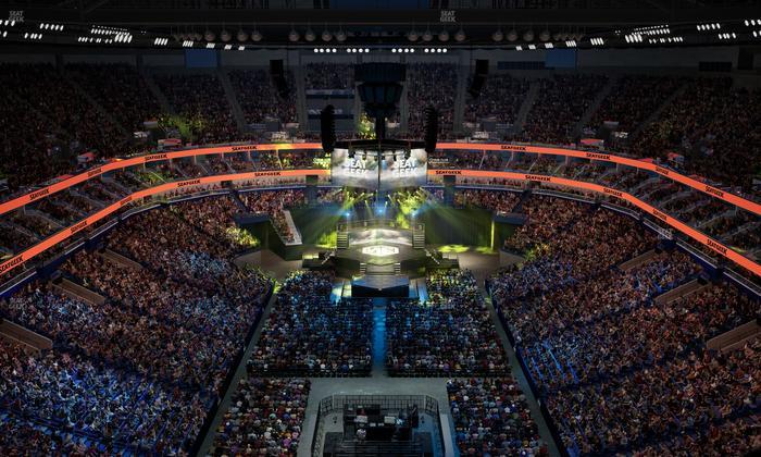 Smoothie King Center - Section 308 Seat View