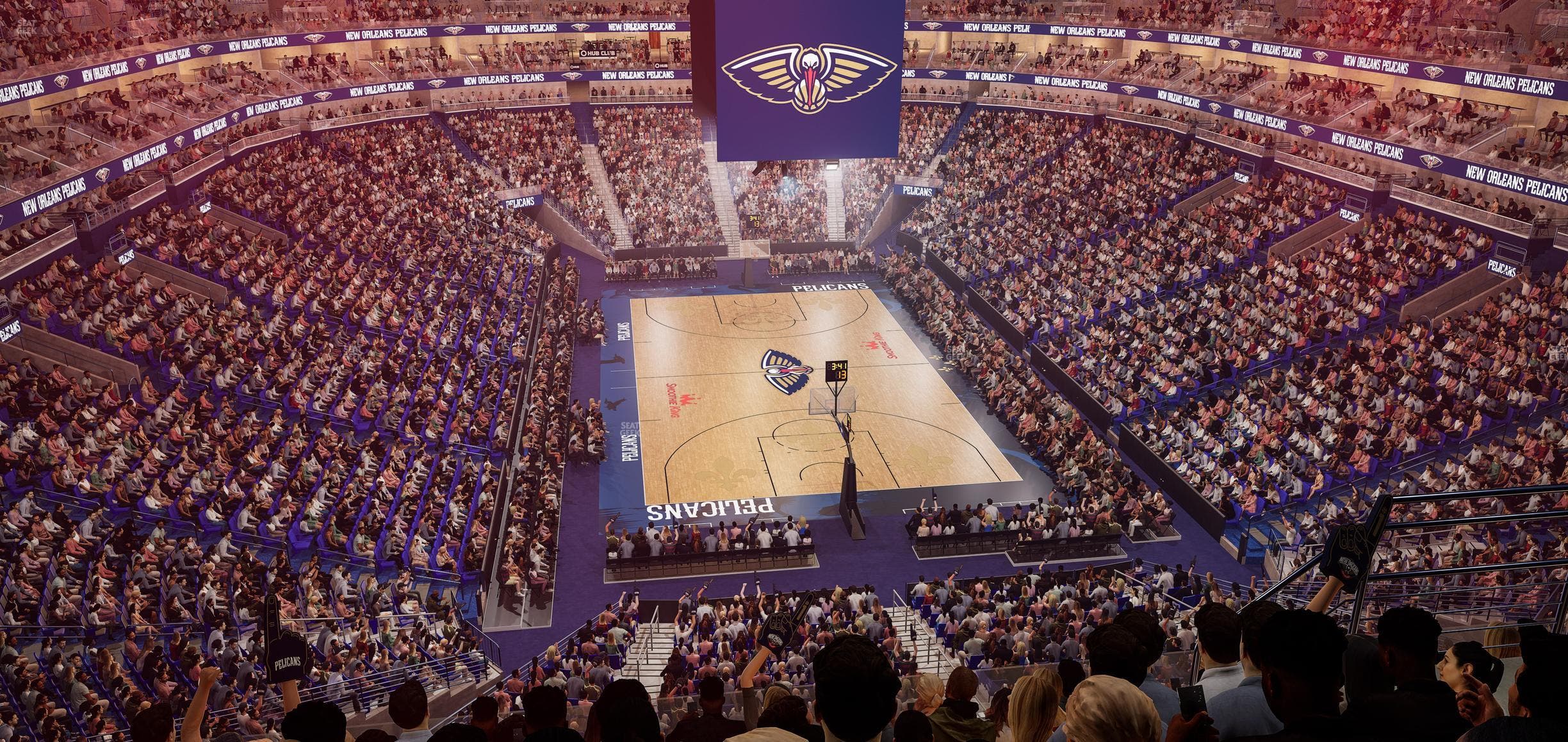 Smoothie King Center - Section 309 Seat View