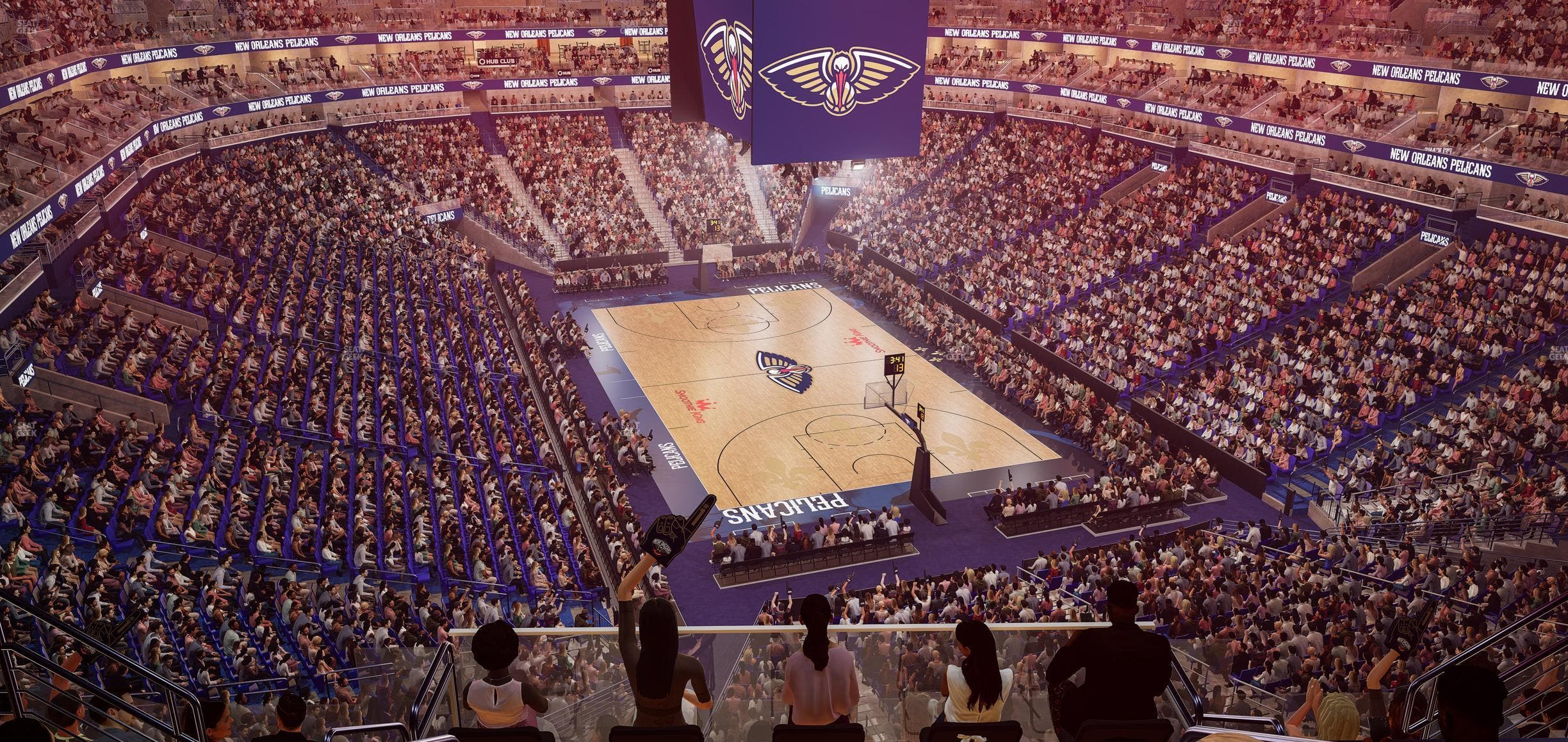 Smoothie King Center - Section 310 Seat View