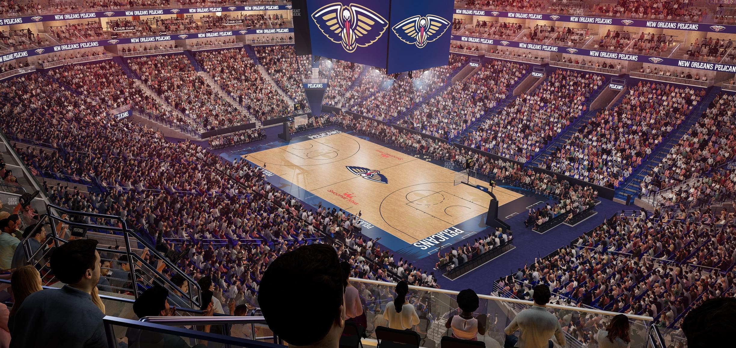 Smoothie King Center - Section 312 Seat View