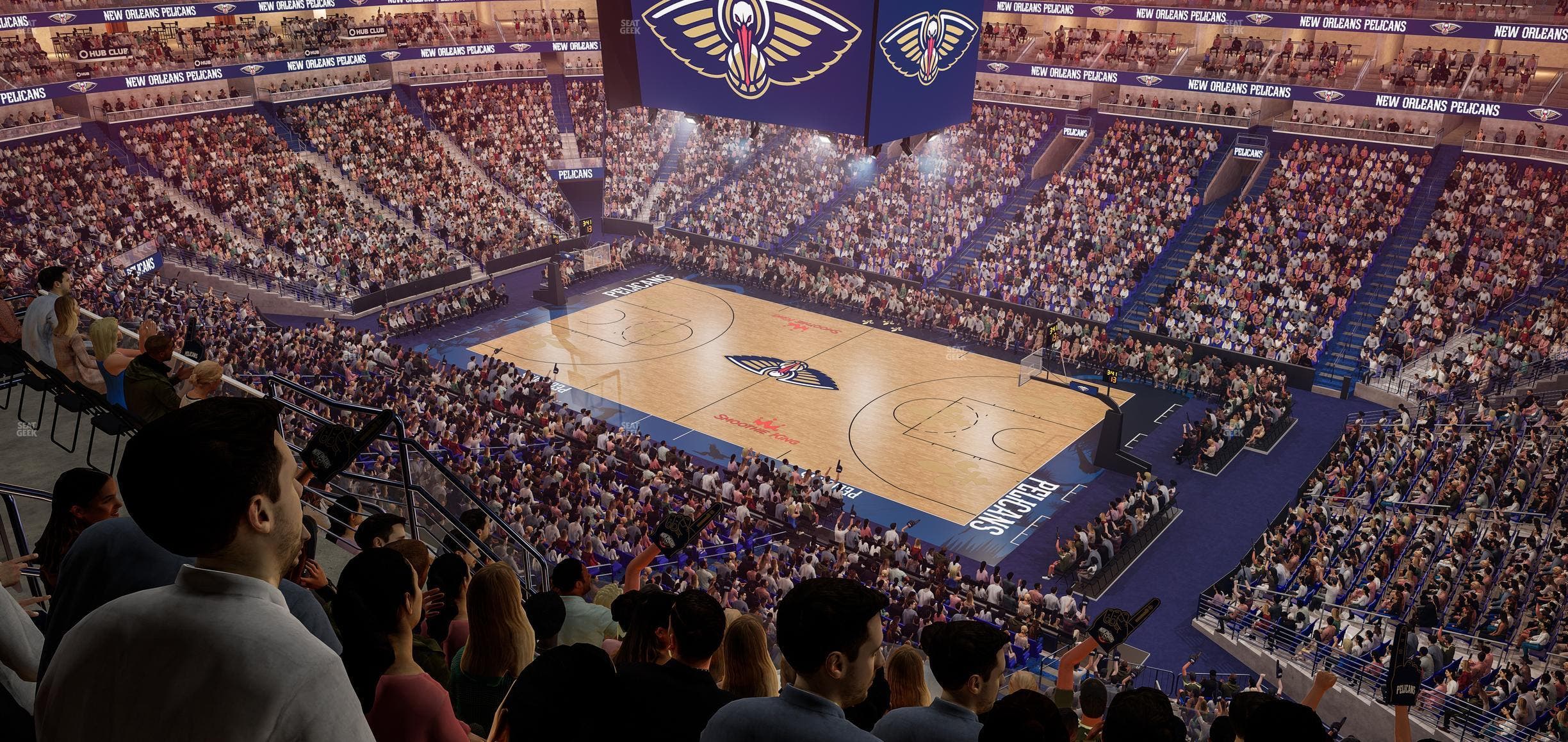 Smoothie King Center - Section 313 Seat View