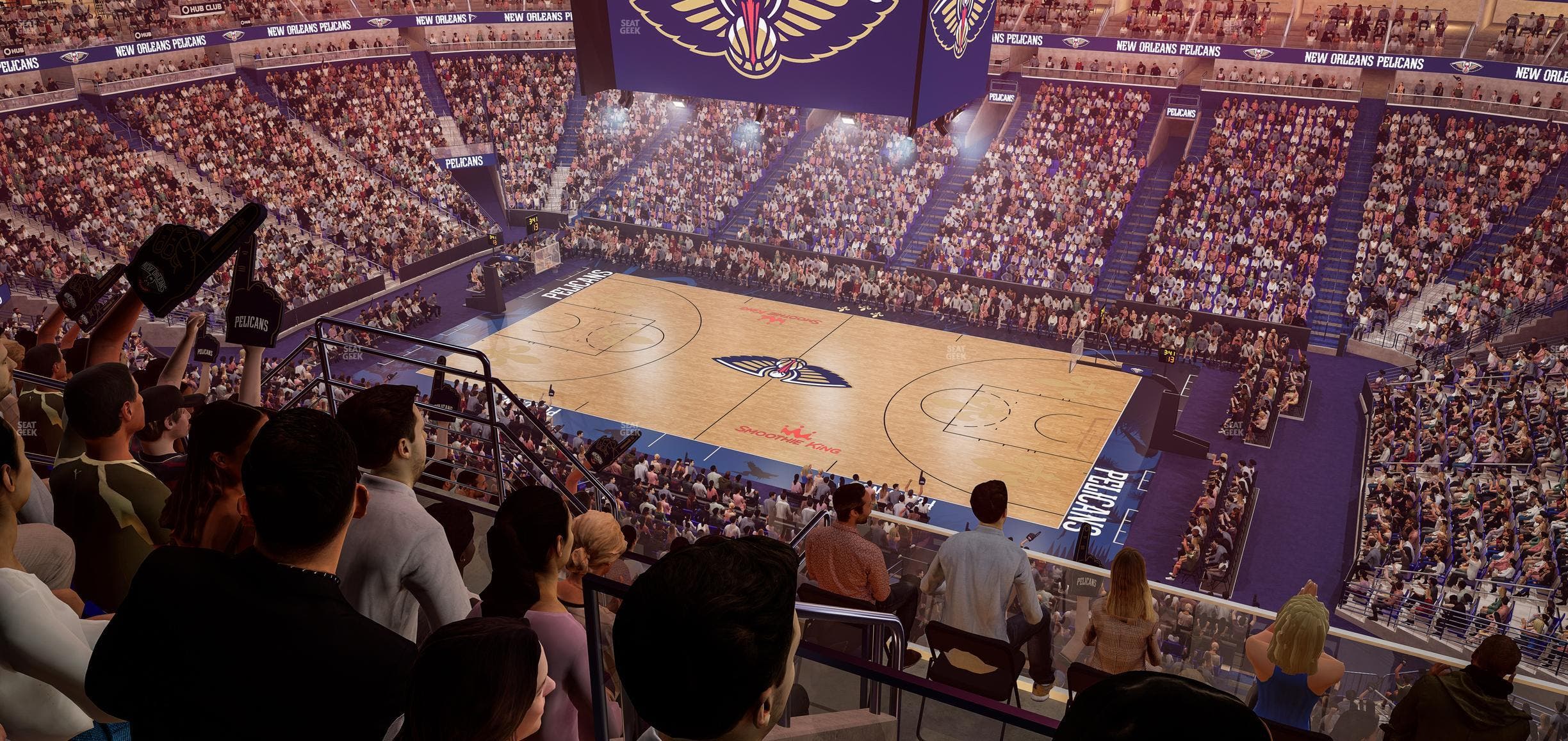 Smoothie King Center - Section 314 Seat View