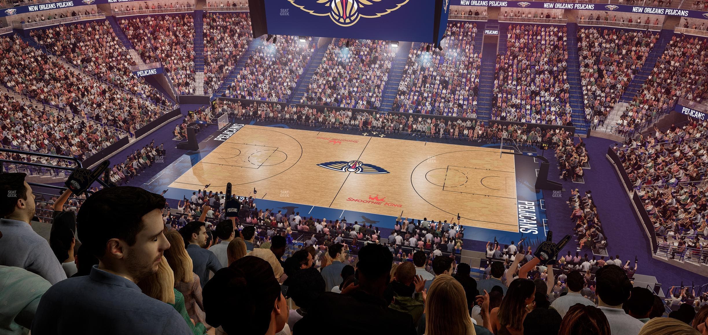 Smoothie King Center - Section 315 Seat View