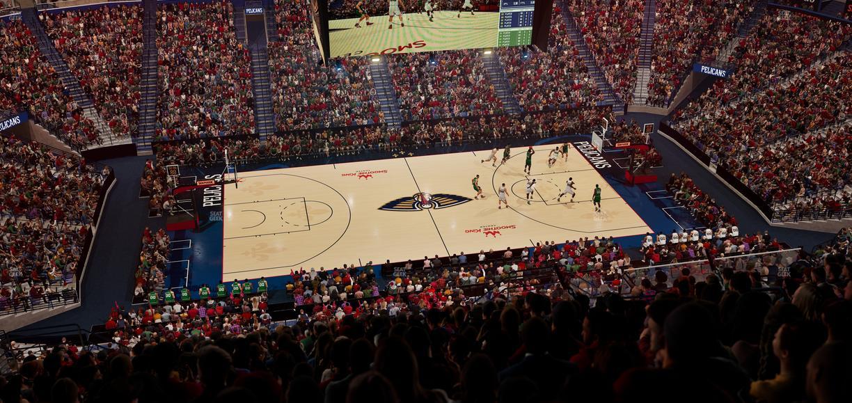 Smoothie King Center - Section 317 Seat View
