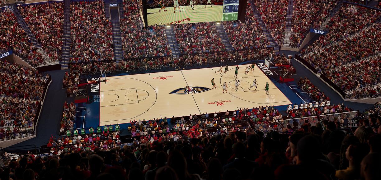 Smoothie King Center - Section 317 Seat View