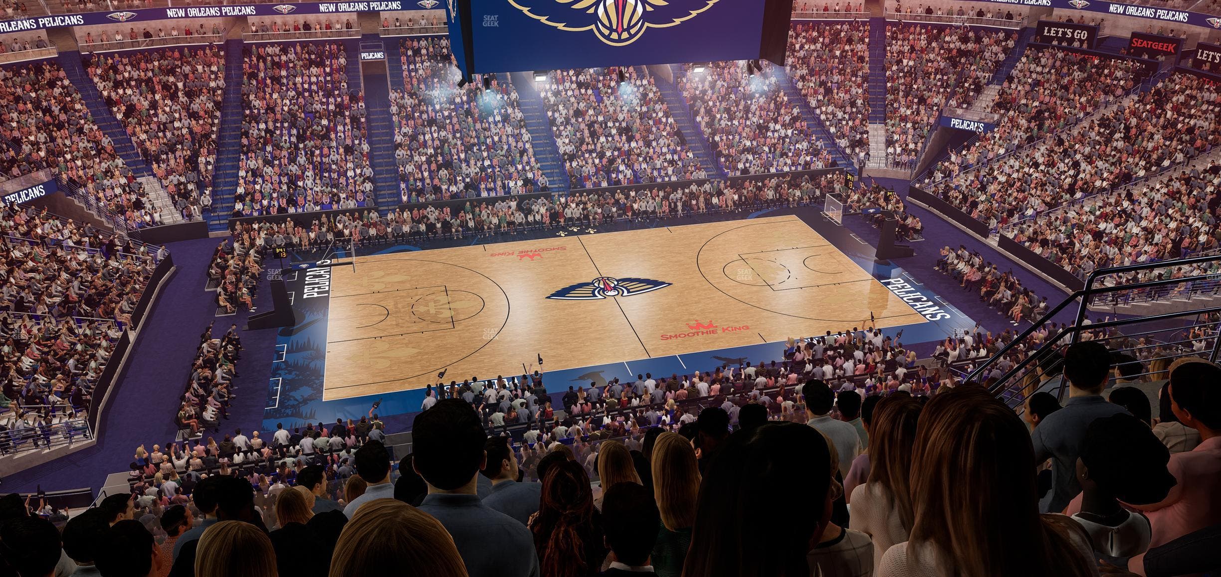 Smoothie King Center - Section 317 Seat View