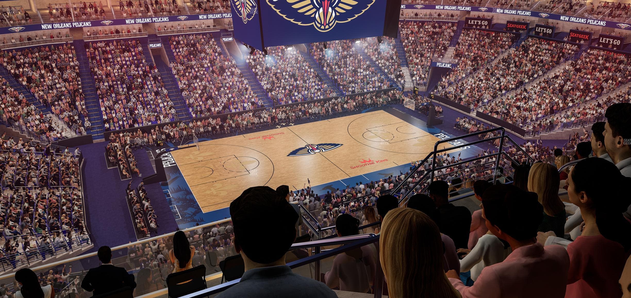 Smoothie King Center - Section 318 Seat View