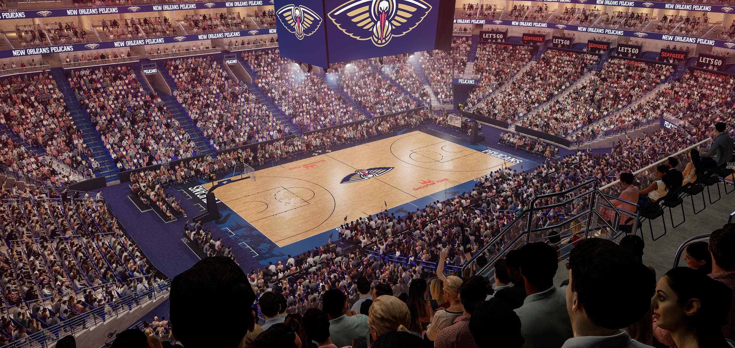 Smoothie King Center - Section 319 Seat View