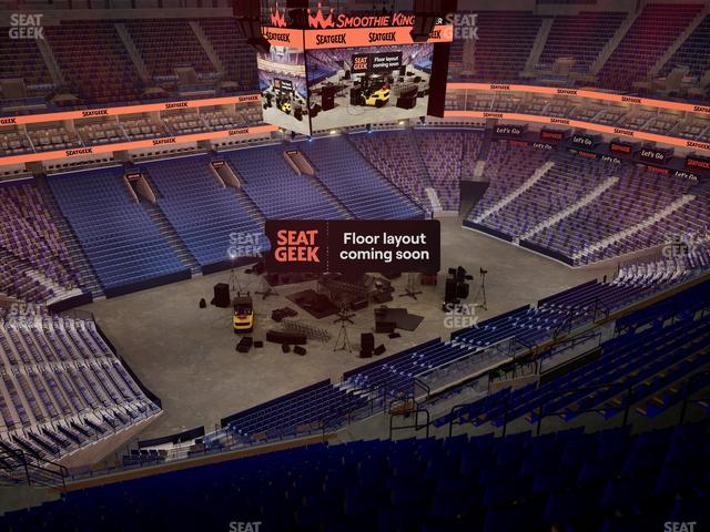 Smoothie King Center - Section 319 Seat View