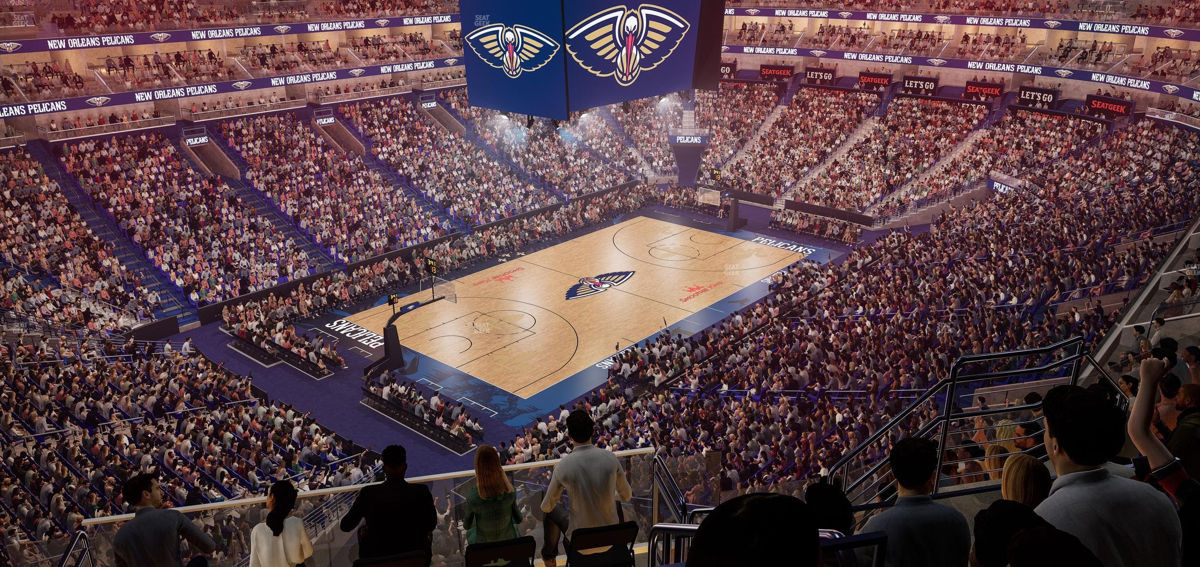 Smoothie King Center - Section 320 Seat View