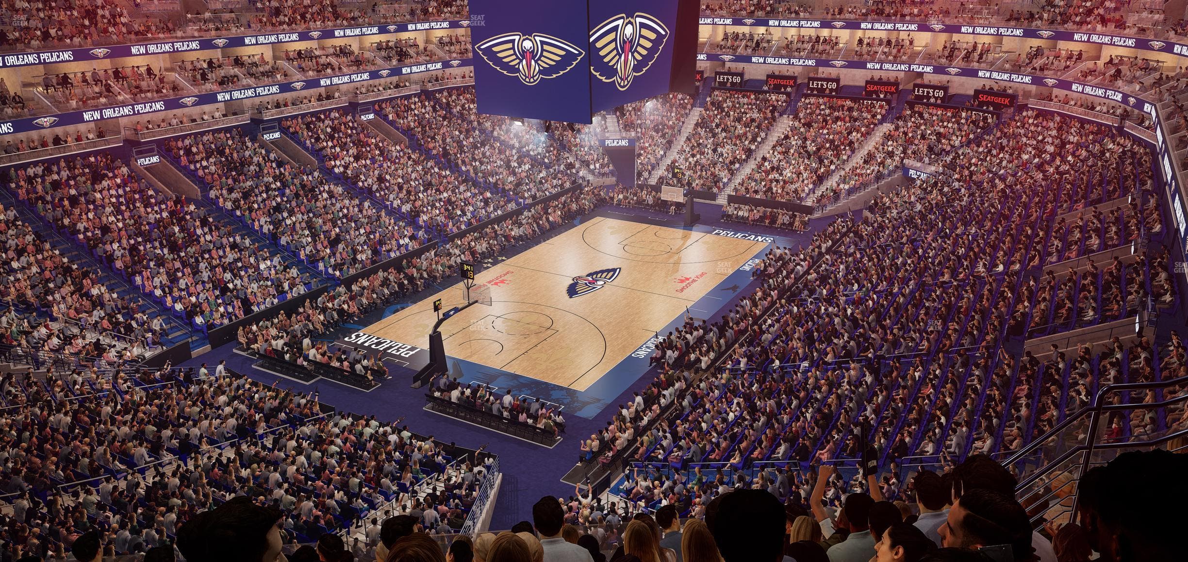 Smoothie King Center - Section 321 Seat View