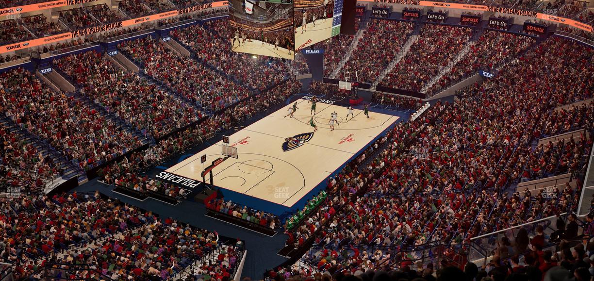 Smoothie King Center - Section 321 Seat View