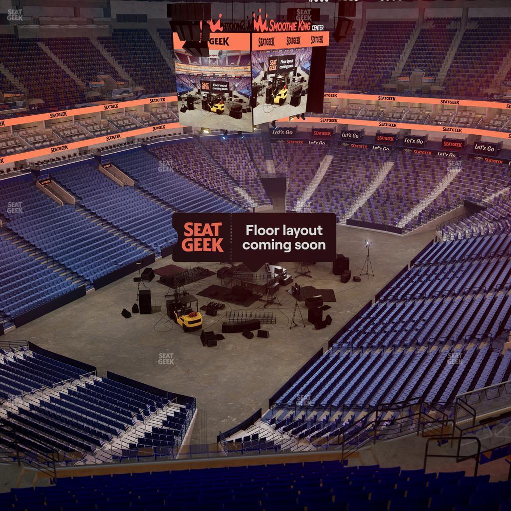 Smoothie King Center - Section 321 Seat View