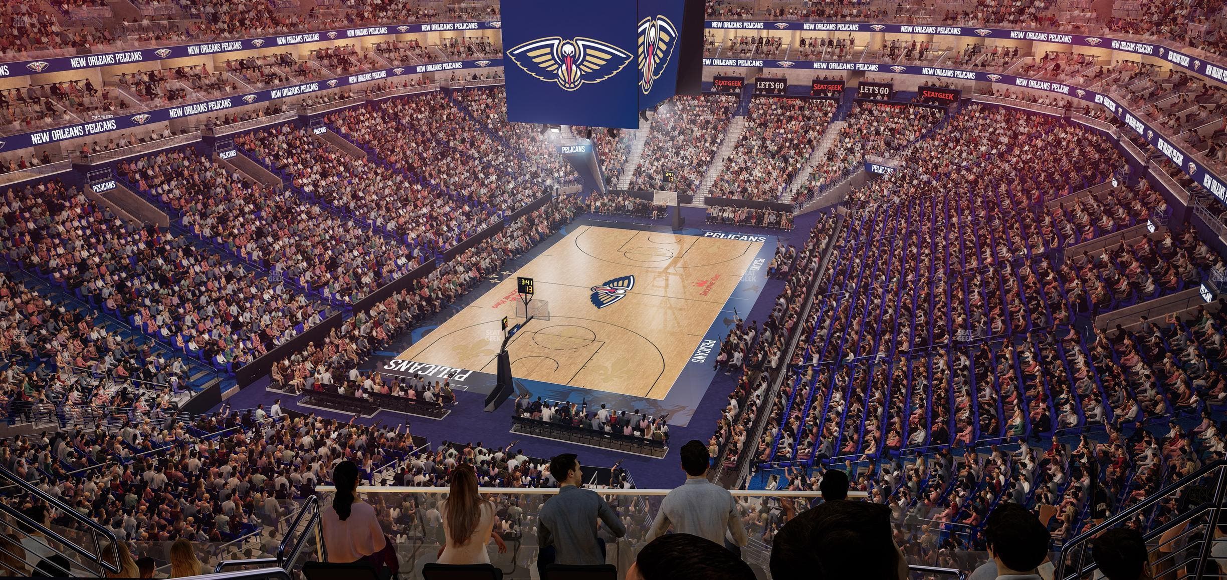 Smoothie King Center - Section 322 Seat View