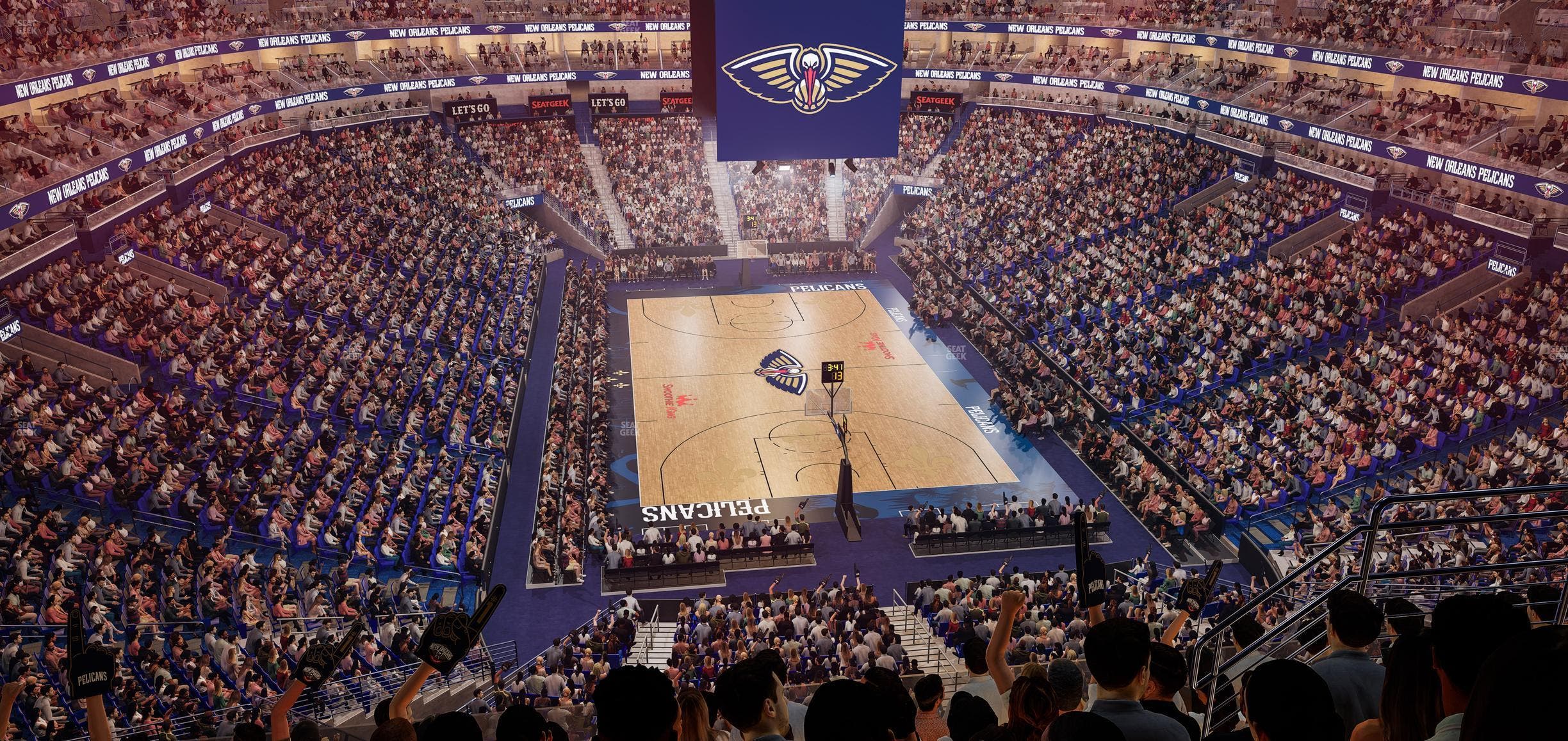 Smoothie King Center - Section 325 Seat View