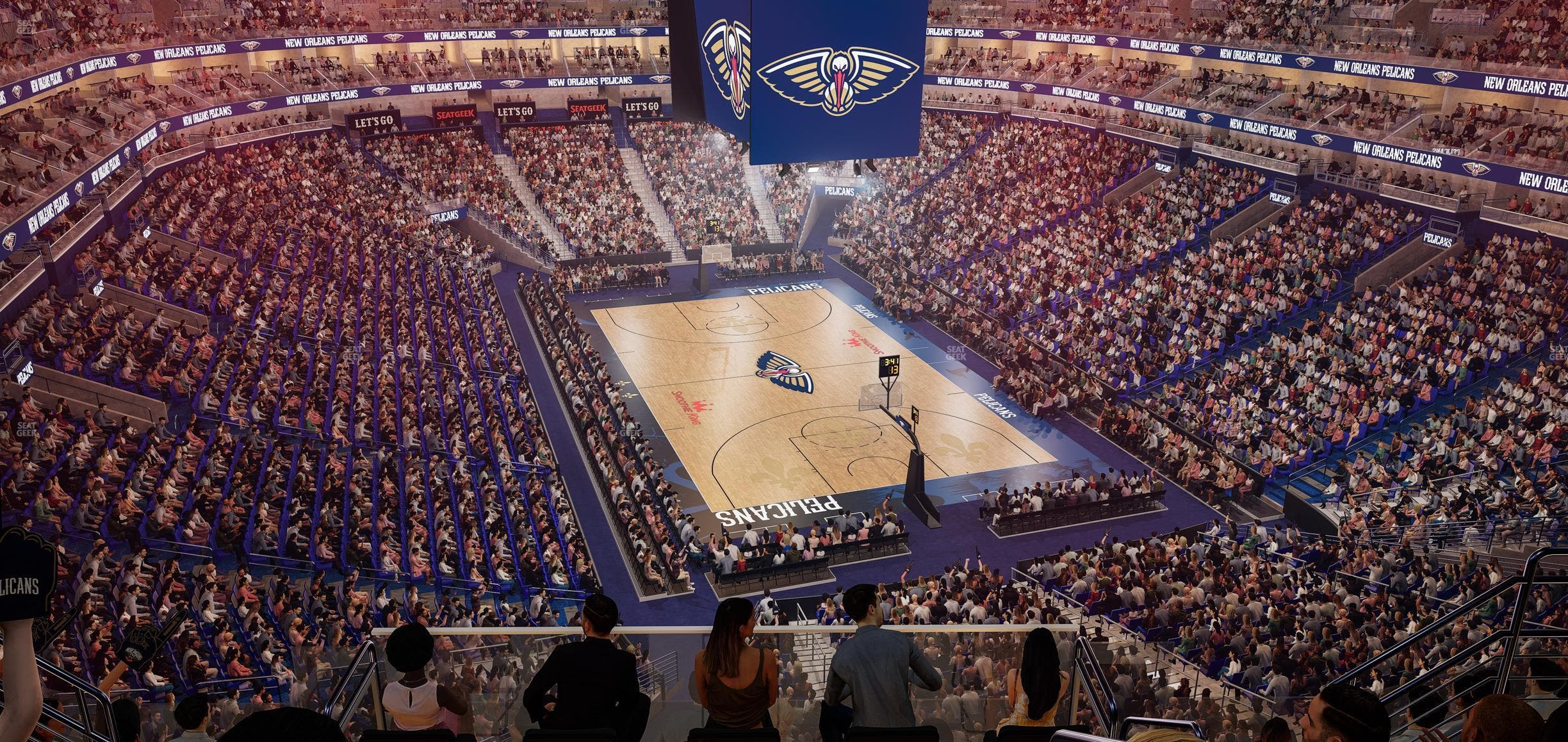 Smoothie King Center - Section 326 Seat View