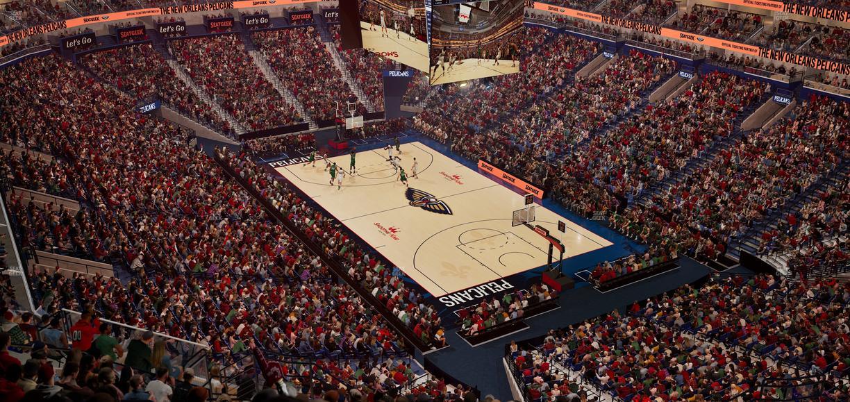 Smoothie King Center - Section 327 Seat View