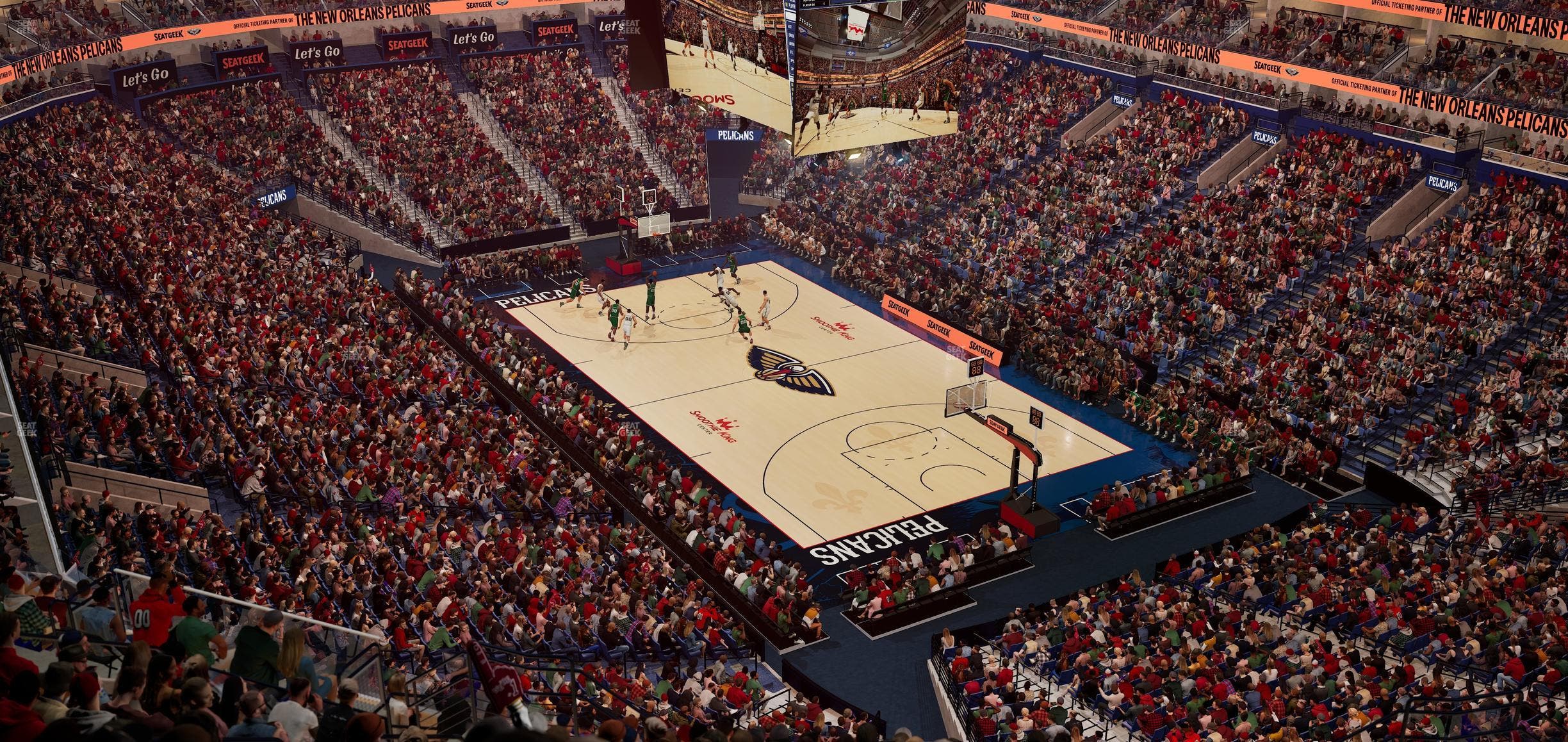 Smoothie King Center - Section 327 Seat View