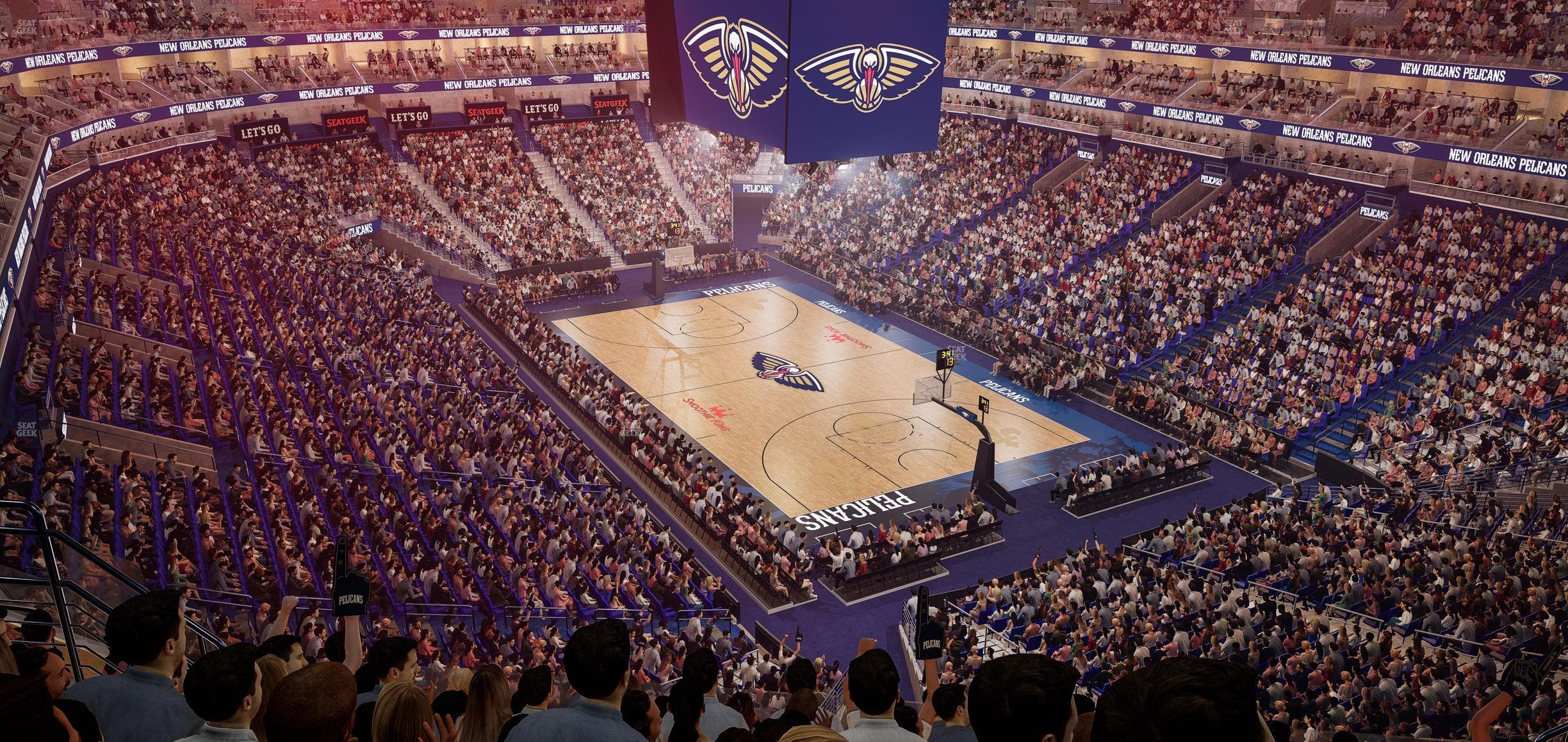 Smoothie King Center - Section 327 Seat View