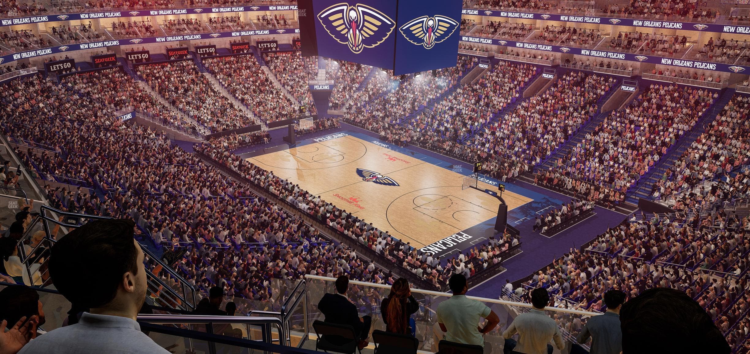 Smoothie King Center - Section 328 Seat View