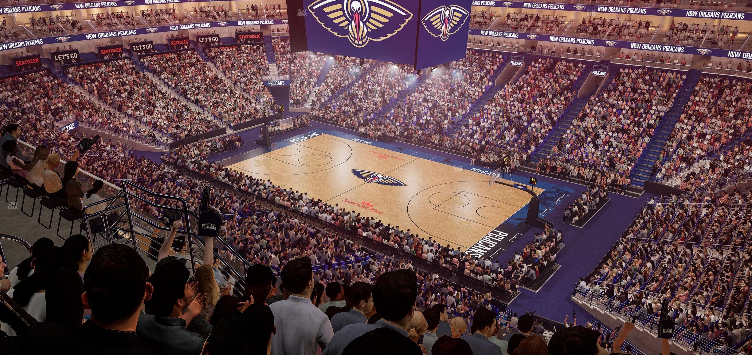 Smoothie King Center - Section 329 Seat View