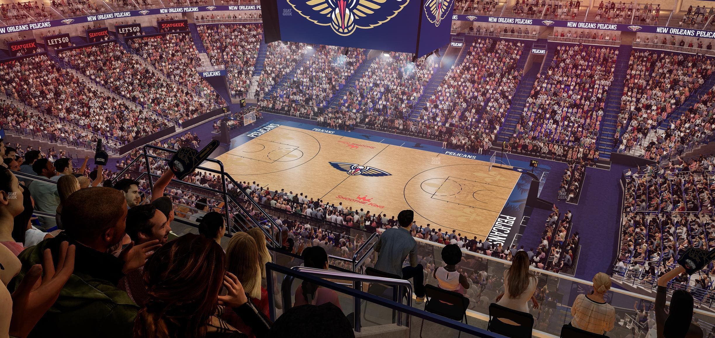Smoothie King Center - Section 330 Seat View