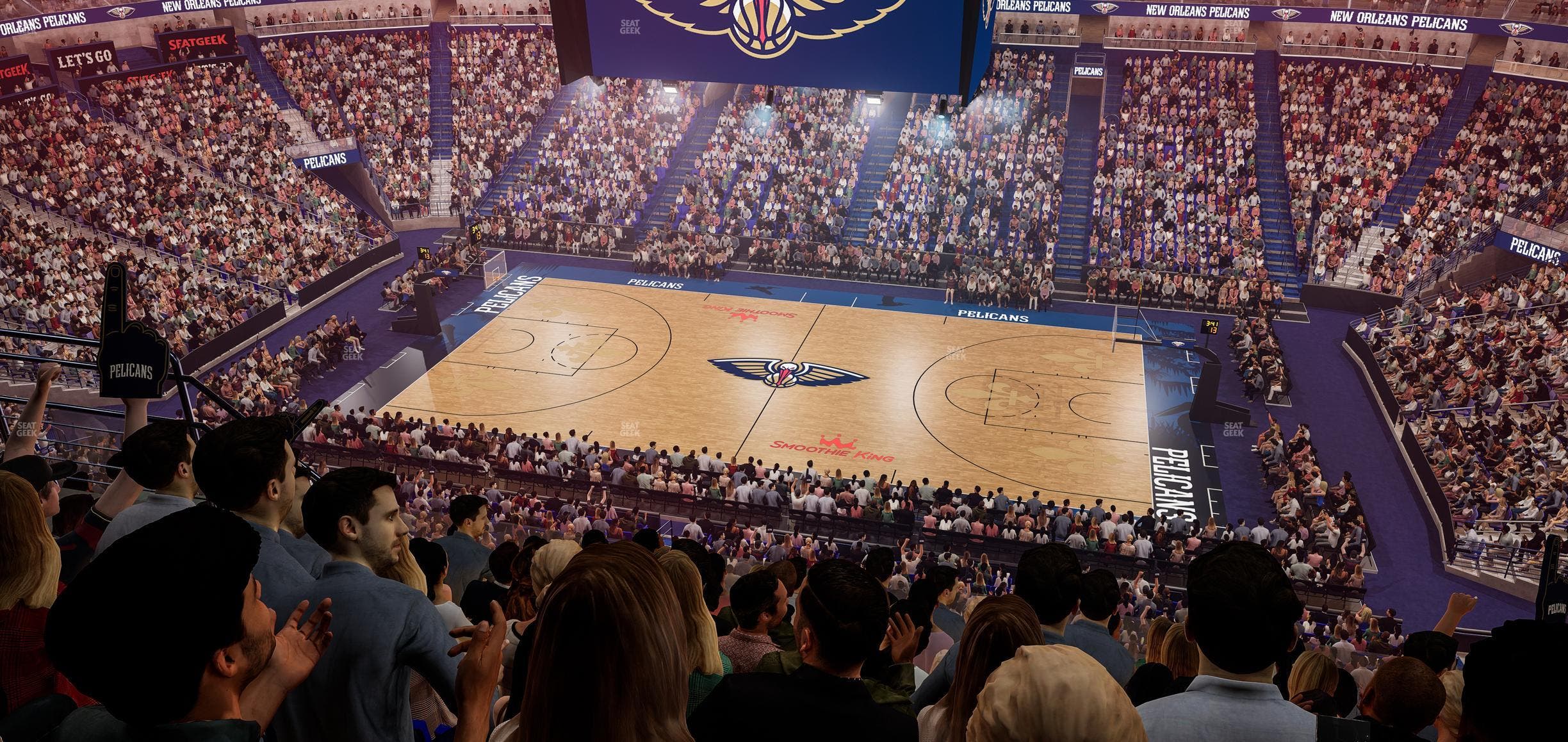 Smoothie King Center - Section 331 Seat View
