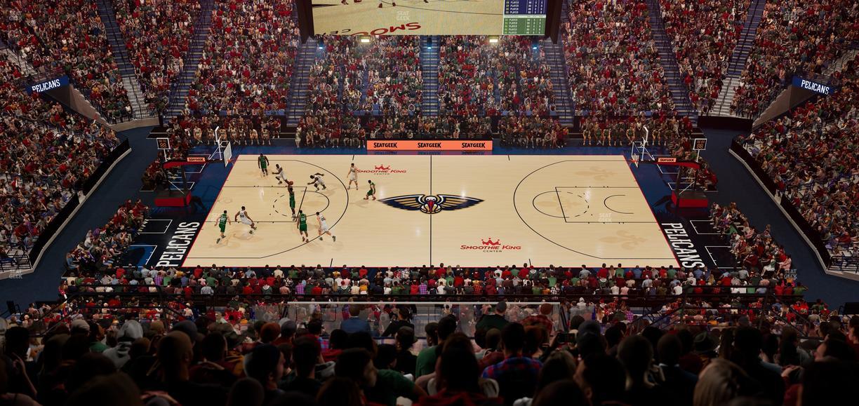 Smoothie King Center - Section 332 Seat View