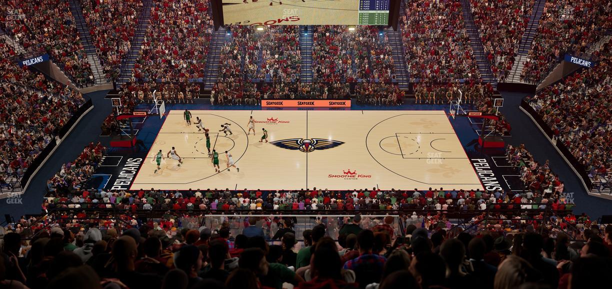 Smoothie King Center - Section 332 Seat View