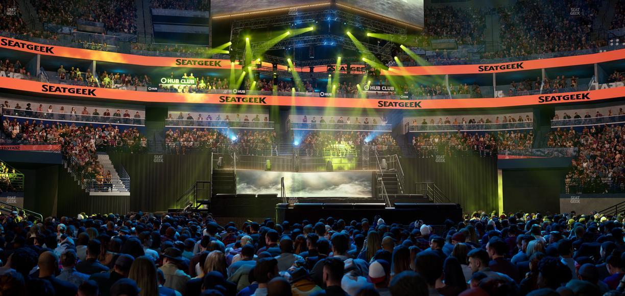 Smoothie King Center - Section Floor B Seat View