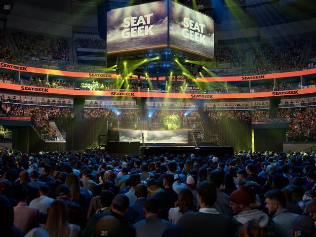 Smoothie King Center - Section Floor B Seat View