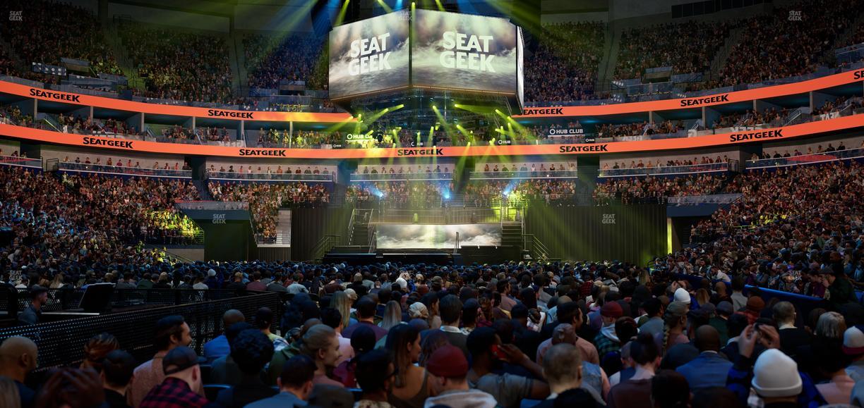 Smoothie King Center - Section Floor C Seat View