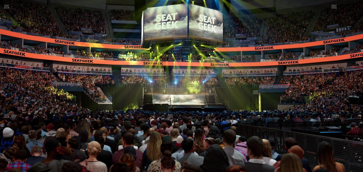 Smoothie King Center - Section Floor D Seat View